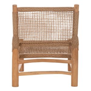 Londer Hm5986 chair made of solid teak wood and synthetic rattan 63x77x77hcm