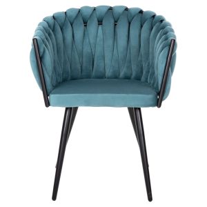 Chair Luanda Vivian plush turquoise Hm8741,05 60x54x78