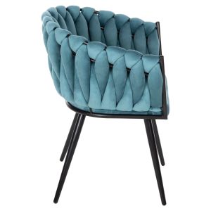 Chair Luanda Vivian plush turquoise Hm8741,05 60x54x78