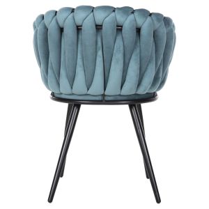 Chair Luanda Vivian plush turquoise Hm8741,05 60x54x78