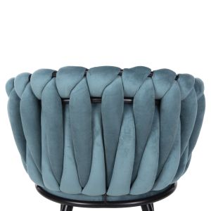 Chair Luanda Vivian plush turquoise Hm8741,05 60x54x78