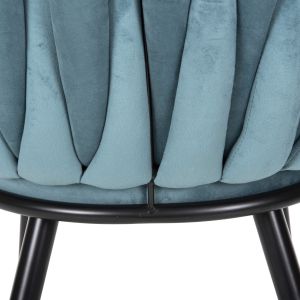 Chair Luanda Vivian plush turquoise Hm8741,05 60x54x78