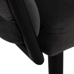 Chair Luanda Vivian gray plush Hm8741,01 60x54x78