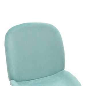 Maley Adelaide chair, mint velvet damask - gold metal legs 47x60x90cm
