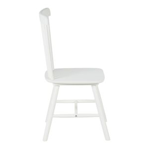 Melia chair made of rubber wood in white 45x51x87cm