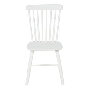 Melia chair made of rubber wood in white 45x51x87cm