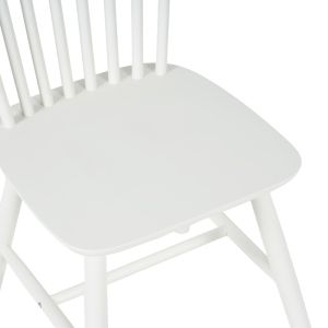 Melia chair made of rubber wood in white 45x51x87cm