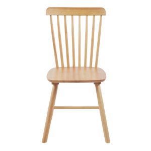 Melia chair made of rubber wood in natural color 45x51x87cm