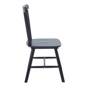 Melia chair made of rubber wood in a black shade 45x51x87cm