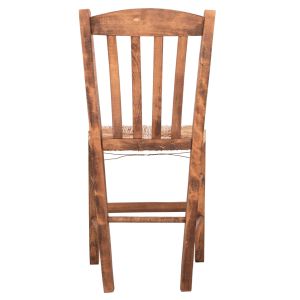 Monte chair Hm10383.01 beech wood in walnut-seagrass rush-matte seat 43x41x87hcm.