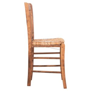 Monte chair Hm10383.01 beech wood in walnut-seagrass rush-matte seat 43x41x87hcm.