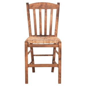 Monte chair Hm10383.01 beech wood in walnut-seagrass rush-matte seat 43x41x87hcm.