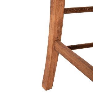 Monte chair Hm10383.01 beech wood in walnut-seagrass rush-matte seat 43x41x87hcm.