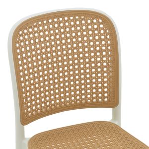 Nereus chair white polypropylene 45x43x84cm