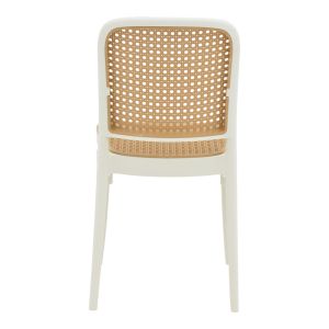 Nereus chair white polypropylene 45x43x84cm