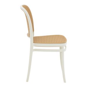Nereus chair white polypropylene 45x43x84cm