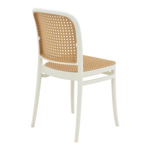 Nereus chair white polypropylene 45x43x84cm