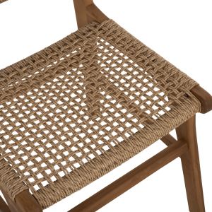 Nesha Hm9386,11 teak chair with rattan back 46x57x86hcm