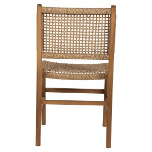 Nesha Hm9386,11 teak chair with rattan back 46x57x86hcm