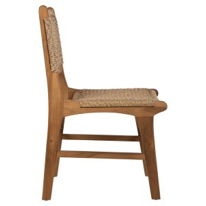 Nesha Hm9386,11 teak chair with rattan back 46x57x86hcm