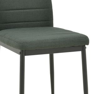 Стол Parker с плат в антрацитен цвят с черни метални крака 39.5x48x95см
