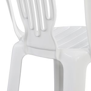 Chair Pastic Vienna white 303002010 44x50x87cm Hm0006