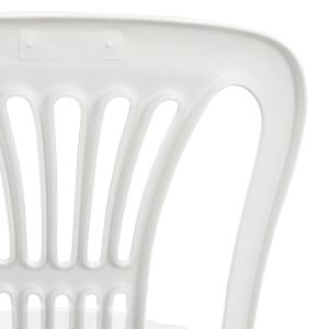Chair Pastic Vienna white 303002010 44x50x87cm Hm0006