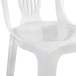 Chair Pastic Vienna white 303002010 44x50x87cm Hm0006