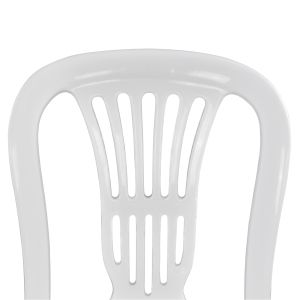 Chair Pastic Vienna white 303002010 44x50x87cm Hm0006