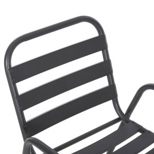 Chair Prelude Hm5970,01 metal frame-aluminum seat backrest-gray 54x56x79hcm