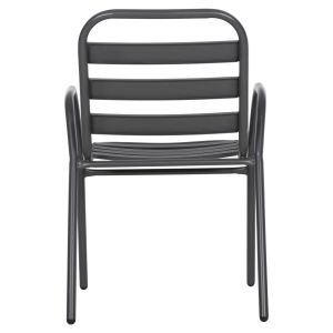 Chair Prelude Hm5970,01 metal frame-aluminum seat backrest-gray 54x56x79hcm