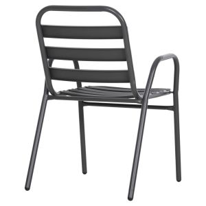 Chair Prelude Hm5970,01 metal frame-aluminum seat backrest-gray 54x56x79hcm