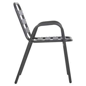 Chair Prelude Hm5970,01 metal frame-aluminum seat backrest-gray 54x56x79hcm
