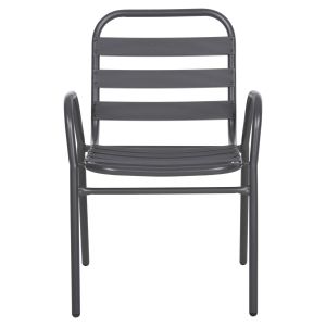 Chair Prelude Hm5970,01 metal frame-aluminum seat backrest-gray 54x56x79hcm