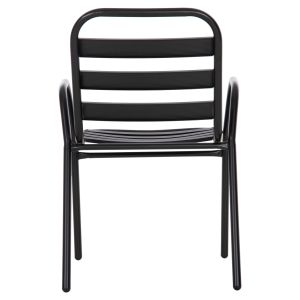 Chair Prelude Hm5970,03 metal frame-aluminum seat backrest-black 54x56x79hcm