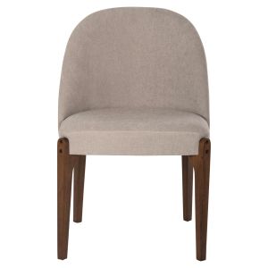 Rammer chair Hm9744.02 made of rubber wood with ecru damask 57x55x86hcm