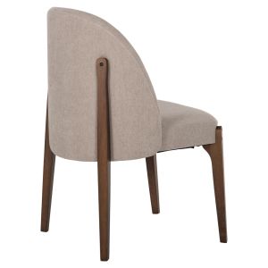 Rammer chair Hm9744.02 made of rubber wood with ecru damask 57x55x86hcm