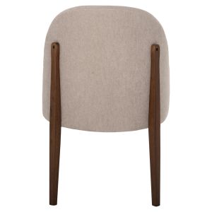 Rammer chair Hm9744.02 made of rubber wood with ecru damask 57x55x86hcm