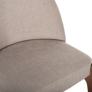 Rammer chair Hm9744.02 made of rubber wood with ecru damask 57x55x86hcm