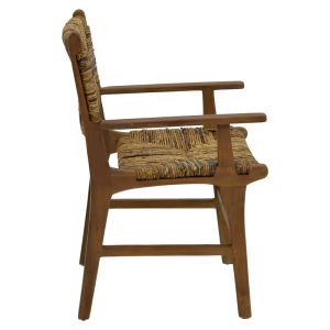 Refane chair natural teak wood-banana rope 55x60x85cm