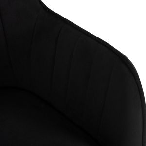 Sawyer chair Hm8523,04 black velvet and gold legs