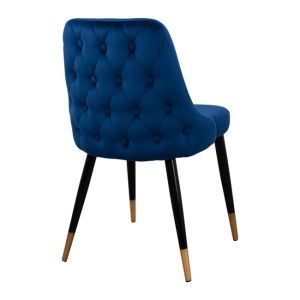 Serenity chair with blue fabric and metal legs Hm8527.08
