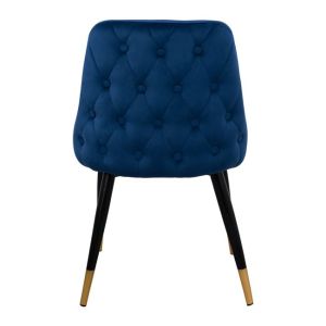 Serenity chair with blue fabric and metal legs Hm8527.08