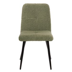 Shelly chair boucle pistachio with black legs Hm8590,03 48x64x87cm