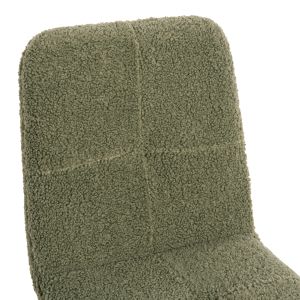 Shelly chair boucle pistachio with black legs Hm8590,03 48x64x87cm