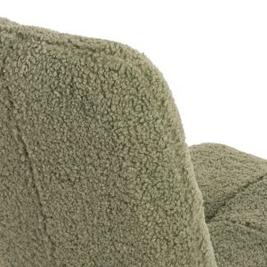 Shelly chair boucle pistachio with black legs Hm8590,03 48x64x87cm