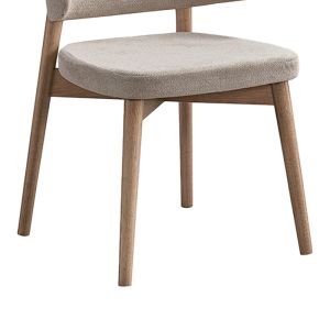 Siena chair made of rubber wood in a natural beige shade 48x50x81cm