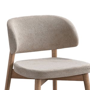 Siena chair made of rubber wood in a natural beige shade 48x50x81cm