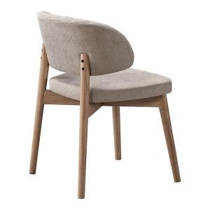 Siena chair made of rubber wood in a natural beige shade 48x50x81cm