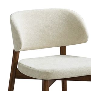 Siena chair made of rubber wood in walnut-ecru color 48x50x81cm
